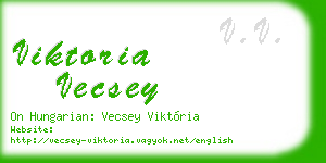 viktoria vecsey business card