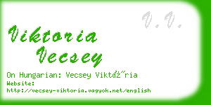 viktoria vecsey business card
